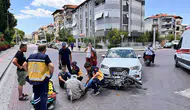 Manisa'da feci kaza: Otomobil ile motosiklet çarpıştı
