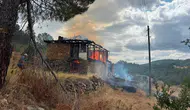 Ahırda çıkan yangın az kalsın felakete dönüşüyordu