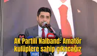 AK Partili Nalband: Amatör kulüplere sahip çıkacağız