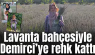 Lavanta bahçesiyle Demirci’ye renk kattı