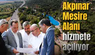 Akpınar Mesire Alanı hizmete açılıyor