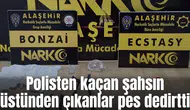 Polisten kaçan şahsın üstünden çıkanlar pes dedirtti