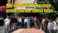 Oda kurma hakkı kazanan emlakçılardan lokma hayrı