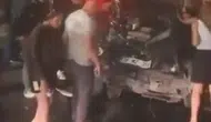 Astsubayları taşıyan otomobil kaza yaptı!