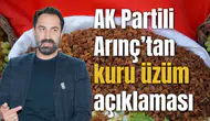 AK Partili Arınç’tan kuru üzüm açıklaması