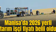 Manisa’da 2026 yerli tarım işçi fiyatı belli oldu