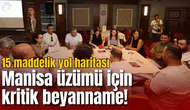 Manisa üzümü için kritik beyanname! 15 maddelik yol haritası