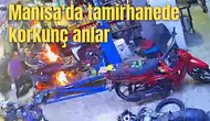 Manisa'da tamirhanede korkunç anlar