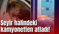Seyir halindeki kamyonetten atladı! Gerçekler ortaya çıkınca tepkiler büyüdü