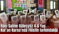 Hacı Saime Güleçyüz 4-6 Yaş Kur’an Kursu’nda Filistin farkındalığı