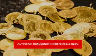 Altındaki düşüşünün nedeni belli oldu