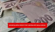 Bankaların kredi faiz oranları belli oldu