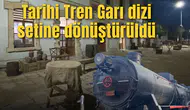 Tarihi Tren Garı dizi setine dönüştürüldü