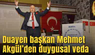 Duayen başkan Mehmet Akgül’den duygusal veda