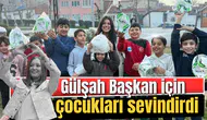 Gülşah Başkan için çocukları sevindirdi
