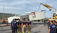 Can pazarının yaşandığı kazada araçlar olay yerinden kaldırılıyor