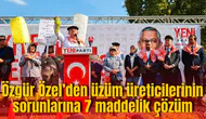 Özgür Özel’den üzüm üreticilerinin sorunlarına 7 maddelik çözüm