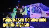 Yağış kazayı beraberinde getirdi: 4 yaralı