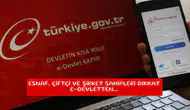 Esnaf, çiftçi ve şirket sahipleri dikkat e-devletten...