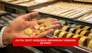 Altın sert düşüşün ardından yönünü çevirdi