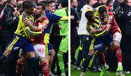 Derbi bitti, kavga başladı: Abdülkerim ve Brown birbirine girdi