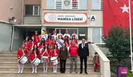 Manisa Lisesi Bando Takımı Cumhuriyet coşkusuna marşlarıyla eşlik etti