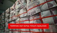 TBMM’nin 2027 bütçe teklifi açıklandı