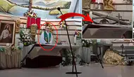 Rahibin başına haç düştü: Feci kaza kamerada!