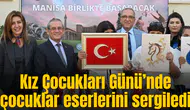 Kız Çocukları Günü’nde çocuklar eserlerini sergiledi