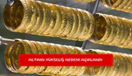 Altının yükseliş nedeni açıklandı