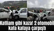 İki otomobil kafa kafaya çarpıştı: 7 ölü, 5 yaralı
