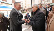 Başkan Şimşek esnafı ziyaret etti