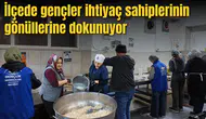 İlçede gençler ihtiyaç sahiplerinin gönüllerine dokunuyor