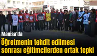 Öğretmenin tehdit edilmesi sonrası eğitimcilerden ortak tepki