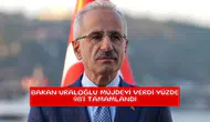 Bakan Uraloğlu müjdeyi verdi yüzde 98'i tamamlandı