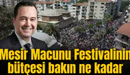 Mesir Macunu Festivalinin bütçesi bakın ne kadar