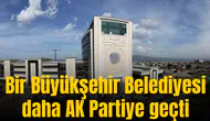 O Büyükşehir Belediyesi de AK Partiye geçti