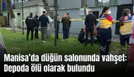 Manisa'da düğün salonunun deposunda vahşet!