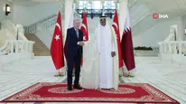 Cumhurbaşkanı Erdoğan Katar'da coşkuyla karşılandı