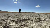 Bu gölet kuraklığın tablosu