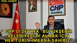 CHP anketlerle doğru adayları çıkaracak: CHP’li Zeyrek “Büyükşehir Belediyesi’ni almak için her türlü imkana sahibiz”
