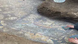 Hz. İsa döneminden kaldığı iddia edilen mozaik bulundu