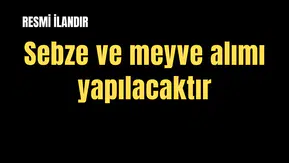2026 YILI 2 6 AYLIK 41 KALEM YAŞ SEBZE MEYVE ALIMI
