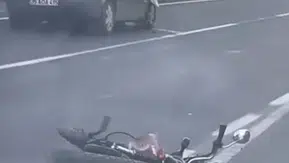 Motosiklet sürücüsü kadının acı sonu