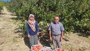 Doğal ürünleri birlikte üretiyor, pazarda birlikte satıyorlar