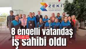 İŞKUR ile 8 engelli vatandaş iş sahibi oldu