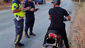 Motosiklet denetiminde ceza yağdı!