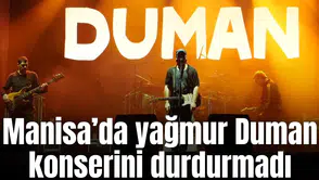 Yağmur Duman konserini durdurmadı