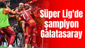 Süper Lig'de şampiyon Galatasaray