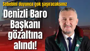 Denizli Baro Başkanı gözaltına alındı! Sebebini duyunca çok şaşıracaksınız